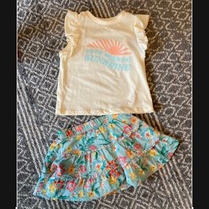 Art Class skirt and shirt set 3t